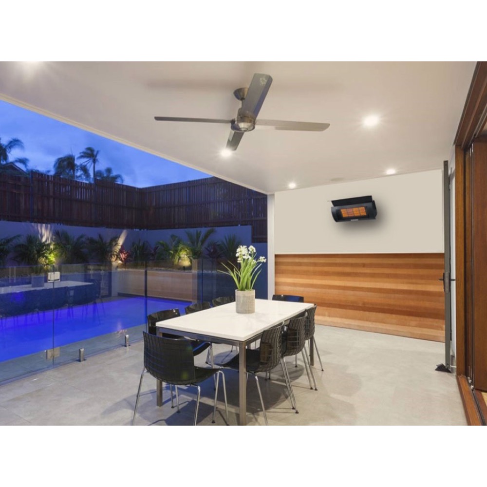 Heatstrip Wall Mounted 23 Inch 32000 BTU Natural Gas Patio Heater with Electronic Ignition