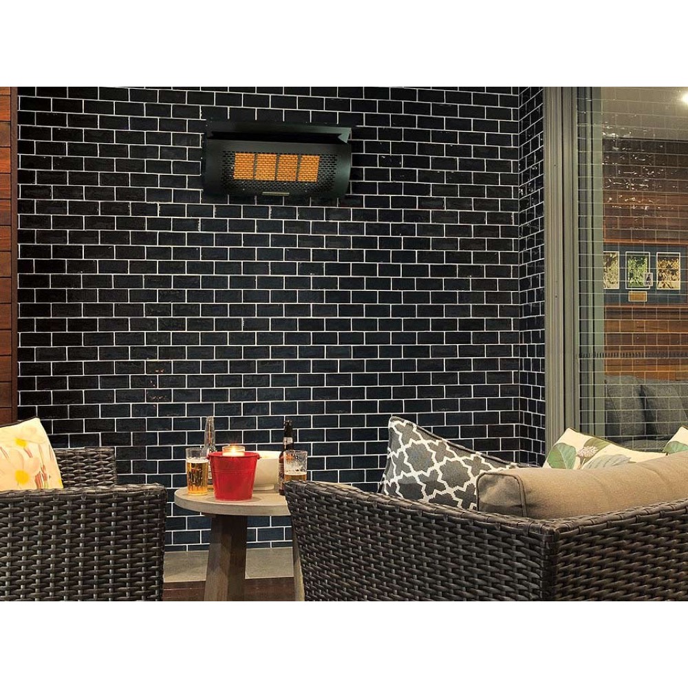 Heatstrip Wall Mounted 23 Inch 32000 BTU Natural Gas Patio Heater with Electronic Ignition