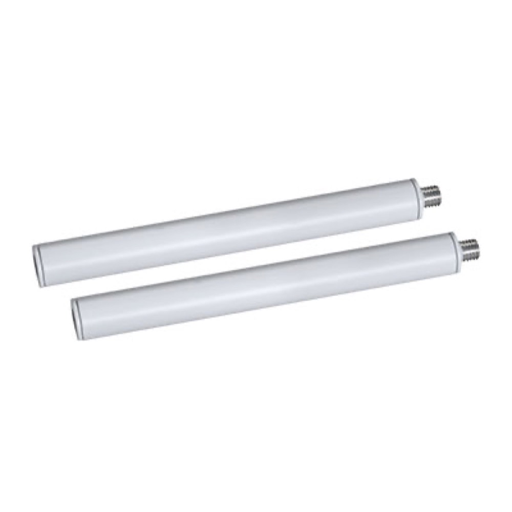 Heatstrip White 12 Inch Extension Pole Accessory for Ceiling Mounted Patio Heaters   Set of 2