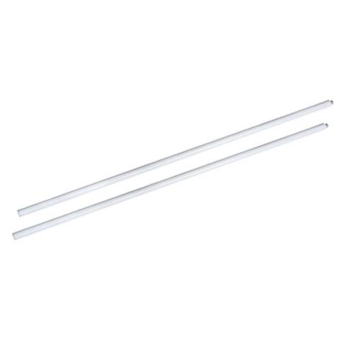 Heatstrip White 48 Inch Extension Pole Accessory for Ceiling Mounted Patio Heaters   Set of 2