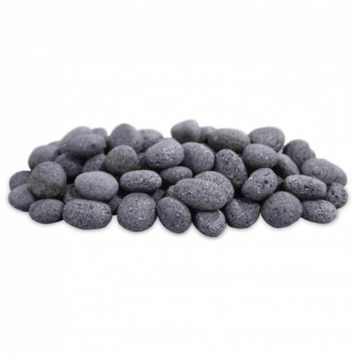 2 to 2 Inch Dark Gray Lava Stone   50 Pounds
