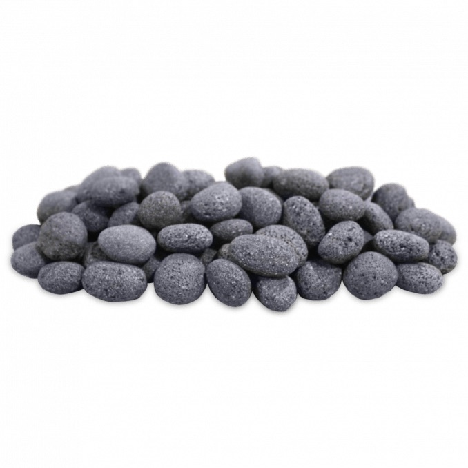2 to 2 Inch Dark Gray Lava Stone   50 Pounds