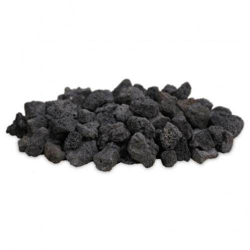 Firegear 1 to 2 Inch Black Lava Rock   40 Pounds
