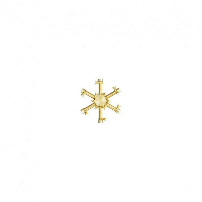 Firegear 10 Inch Propane Gas Pro Series Brass Burning Spur Burner