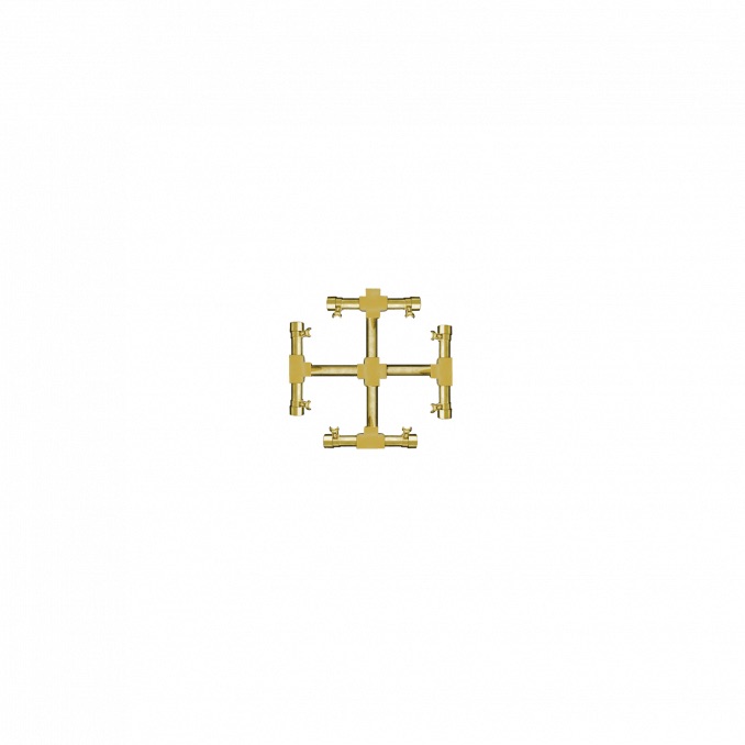 Firegear 11 Inch Propane Gas Pro Series Brass Snowflake Burner