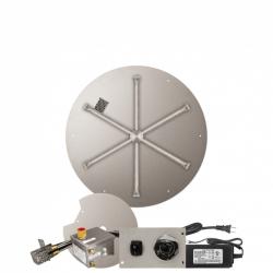 Firegear 26 Inch Round Stainless Steel Gas Flat Pan Burner System with Electronic Ignition250