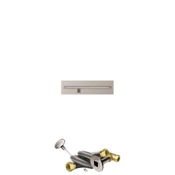 Firegear 30 Inch Linear Stainless Steel Gas Flat Fire Pit Pan with T Burner and Match Light Ignition System350