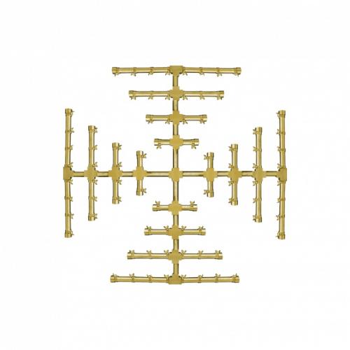 Firegear 32 Inch Propane Gas Pro Series Brass Snowflake Burner
