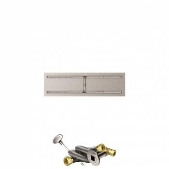 Firegear 50 Inch Rectangular Stainless Steel Gas Flat Pan Burner System with Match Light Ignition350