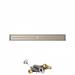 Firegear 72 Inch Linear Stainless Steel Gas Drop In Fire Pit Pan with Pro Series Brass T Burner and Match Light Ignition System75