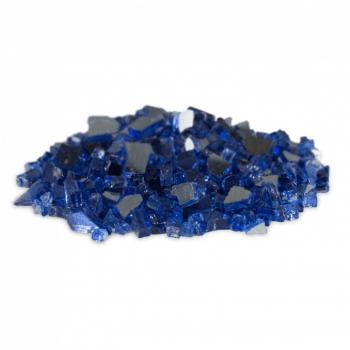 Firegear Half to Three Quarter Inch Cobalt Blue Reflective Fire Glass 10 Pounds350