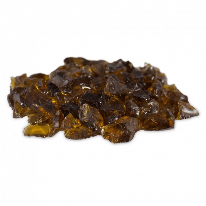 4 Inch Copper Fire Glass   10 Pounds