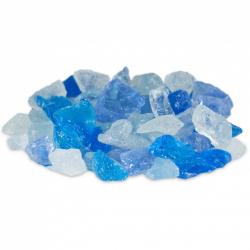 Firegear Half to Three Quarter Inch Light Blue Fire Glass 10 Pounds250