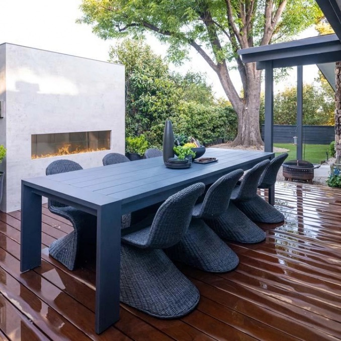 Firegear Kalea Bay 48 Inch Outdoor Linear Propane Gas Fireplace