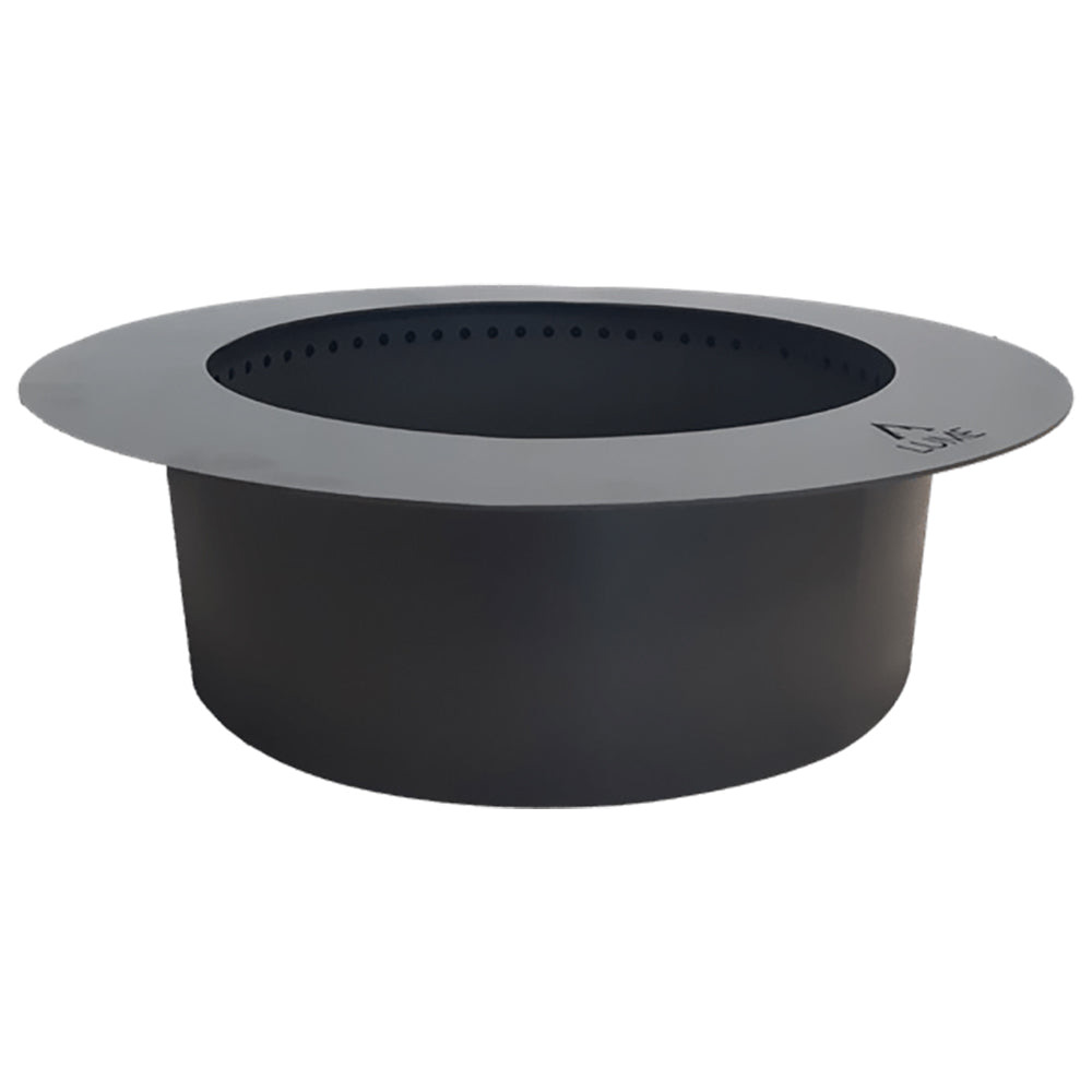 Firegear LUME 24 inch Round Black Carbon Steel Smokeless Double Wall Fire Pit Insert