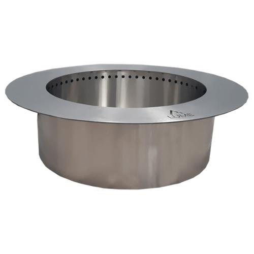 Firegear LUME 24 inch Round Stainless Steel Smokeless Double Wall Fire Pit Insert