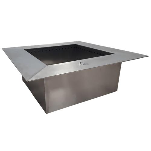 Firegear LUME 24 inch Square Stainless Steel Smokeless Double Wall Fire Pit Insert