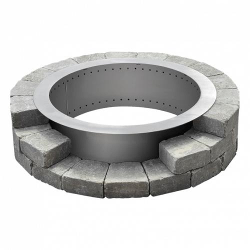Firegear LUME 24 inch Round Stainless Steel Smokeless Double Wall Fire Pit Insert