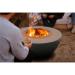Firegear LUME 42 Inch Round Smokeless Wood Burning Fire Pit Table   Slate