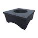 Firegear LUME Surround 2 42 Inch Square GFRC Fire Pit Table Surround Only Raven75