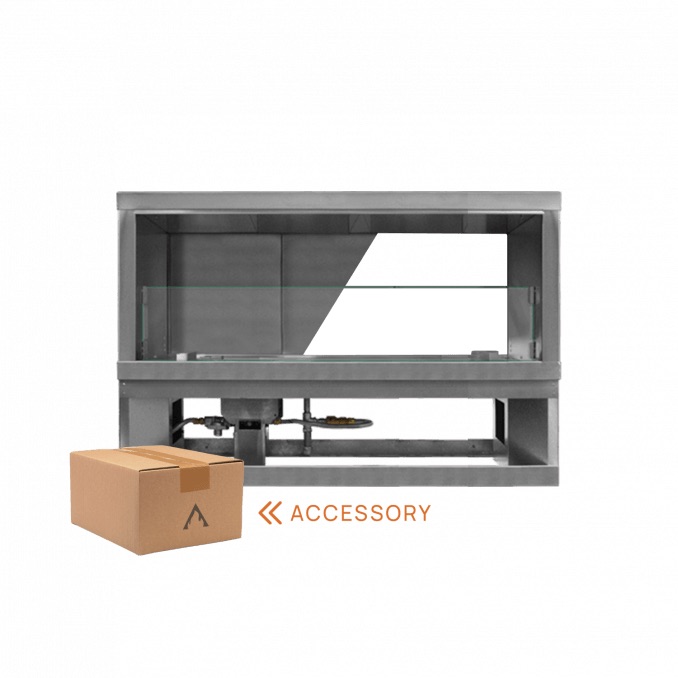 Firegear See Through Conversion Kit for 48 Inch Non LED Kalea Bay Outdoor Fireplace