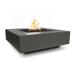 The Outdoor Plus Cabo Square GFRC Concrete Gas Fire Pit Table Black75