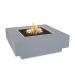 The Outdoor Plus Cabo Square Powder Coated Steel Gas Fire Pit Table Gray75