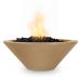 The Outdoor Plus Cazo Round GFRC Concrete Gas Fire Bowl Brown75