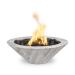 The Outdoor Plus Cazo Round GFRC Concrete Gas Fire Bowl Ivory Wood Grain75