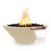 The Outdoor Plus Cazo Round GFRC Concrete Gas Fire and Water Bowl Vanilla75