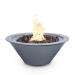 The Outdoor Plus Cazo Round Powder Coated Steel Gas Fire Bowl Gray75