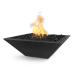 The Outdoor Plus Maya Square GFRC Concrete Gas Fire Bowl Black75