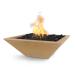 The Outdoor Plus Maya Square GFRC Concrete Gas Fire Bowl Brown75