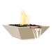 The Outdoor Plus Maya Square GFRC Concrete Gas Fire and Water Bowl Vanilla75