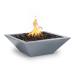 The Outdoor Plus Maya Square Powder Coated Steel Gas Fire Bowl Gray75