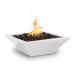 The Outdoor Plus Maya Square Powder Coated Steel Gas Fire Bowl White75