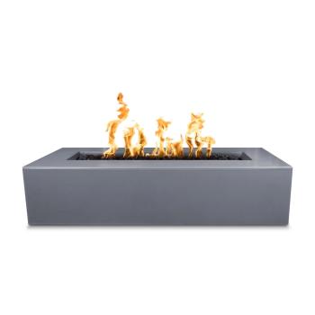 The Outdoor Plus Regal Rectangular GFRC Concrete Gas Fire Pit Gray350