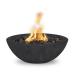 The Outdoor Plus Sedona 27 Inch Round GFRC Concrete Gas Fire Bowl Ebony Wood Grain75