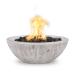 The Outdoor Plus Sedona 27 Inch Round GFRC Concrete Gas Fire Bowl Ivory Wood Grain75