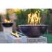 The Outdoor Plus Sedona 27 Inch Round Hammered Copper Propane Gas Fire Bowl with Match Lit Ignition
