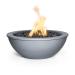 The Outdoor Plus Sedona 27 Inch Round Powder Coated Steel Gas Fire Bowl Gray75