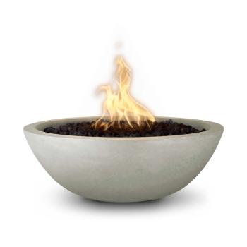 The Outdoor Plus Sedona Round GFRC Concrete Gas Fire Bowl Ash350