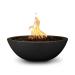 The Outdoor Plus Sedona Round GFRC Concrete Gas Fire Bowl Black75