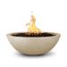 The Outdoor Plus Sedona Round GFRC Concrete Gas Fire Bowl Vanilla75