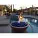 The Outdoor Plus Sedona 33 Inch Round GFRC Concrete Propane Gas Fire  and  Water Bowl with Match Lit Ignition   Chestnut