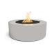 The Outdoor Plus Unity Round Powder Coated Steel Gas Fire Pit Table Pewter75