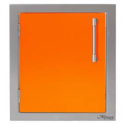 Alfresco Grills 17 Inch Stainless Steel Left Hinged Vertical Single Access Door Luminous Orange250