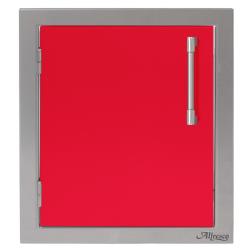 Alfresco Grills 17 Inch Stainless Steel Left Hinged Vertical Single Access Door Raspberry Red250