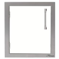 Alfresco Grills 17 Inch Stainless Steel Left Hinged Vertical Single Access Door Signal White Matte250