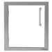 Alfresco Grills 17 Inch Stainless Steel Left Hinged Vertical Single Access Door   Signal White Matte